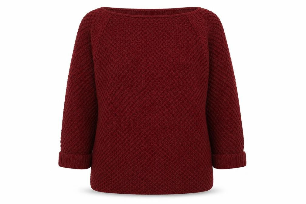Front view of MISO Women's Red jumper, size 12