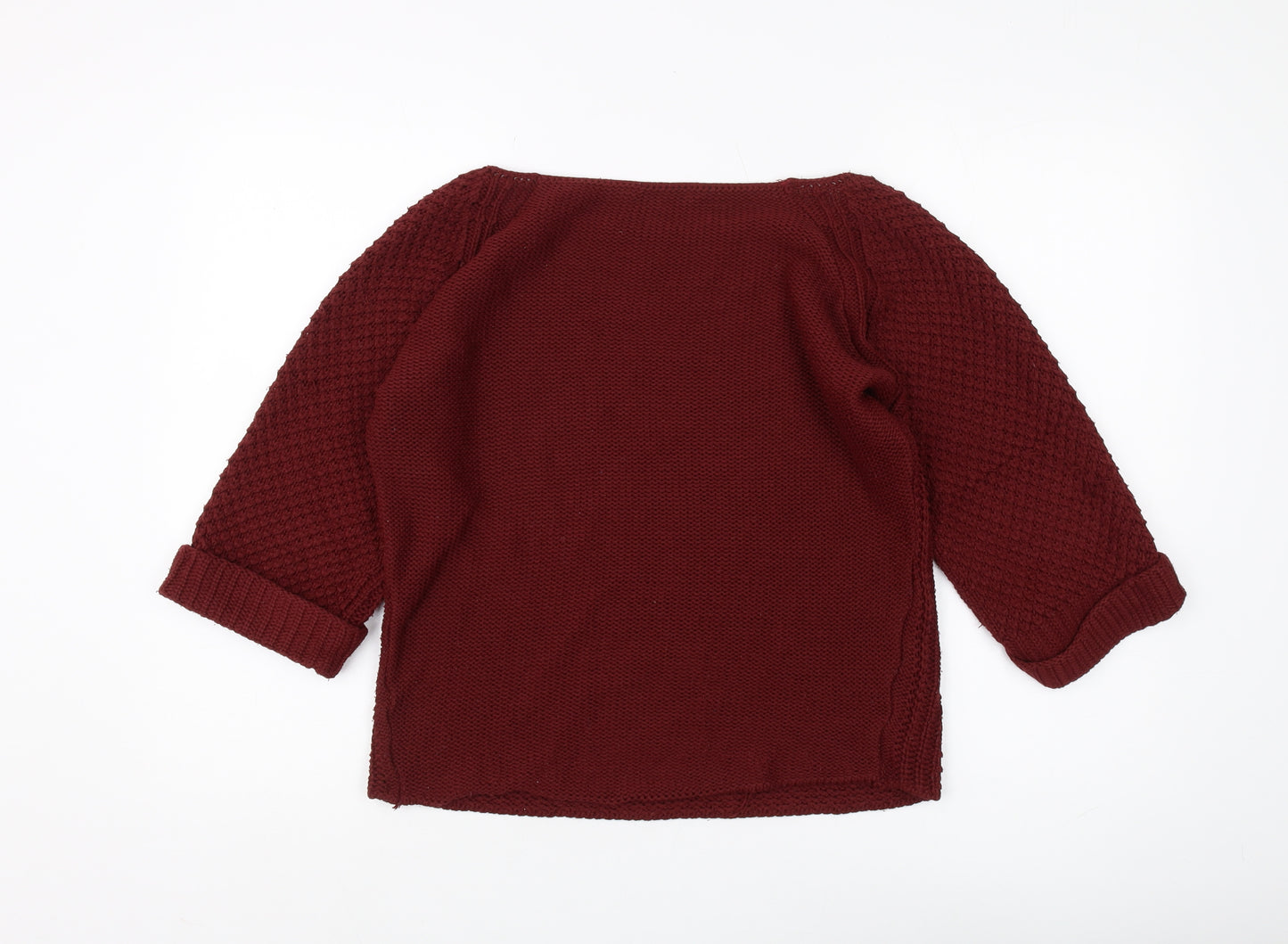MISO Women's Red Pullover Jumper Size 12
