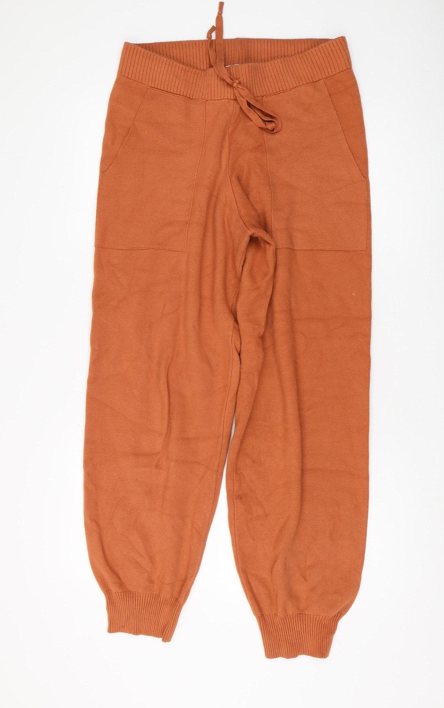 ZARA Women's Brown Jogger Trousers L - Casual Comfort