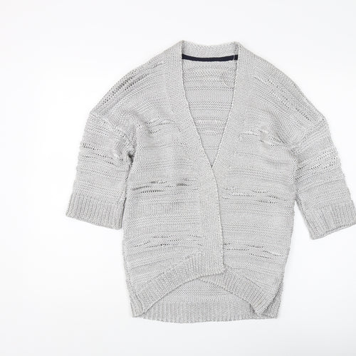 Marks and Spencer Silver Open-Knit Cardigan
