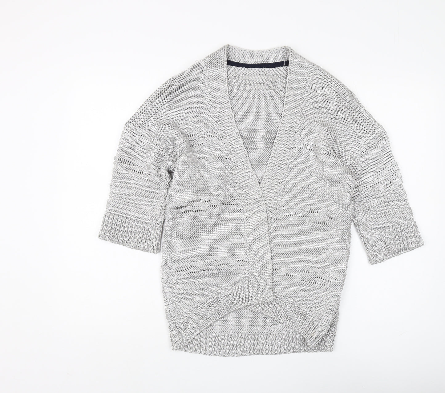 Marks and Spencer Silver Open-Knit Cardigan