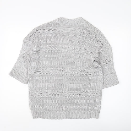 Marks and Spencer Silver Open-Knit Cardigan