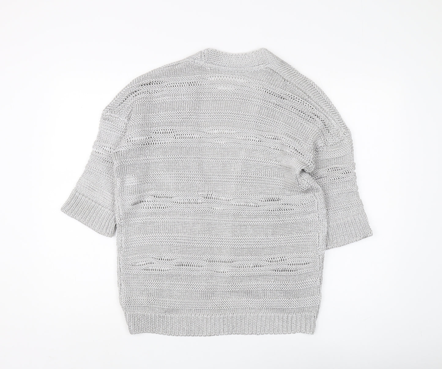 Marks and Spencer Silver Open-Knit Cardigan