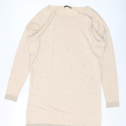 Oasis Women's Beige Pullover Jumper XS