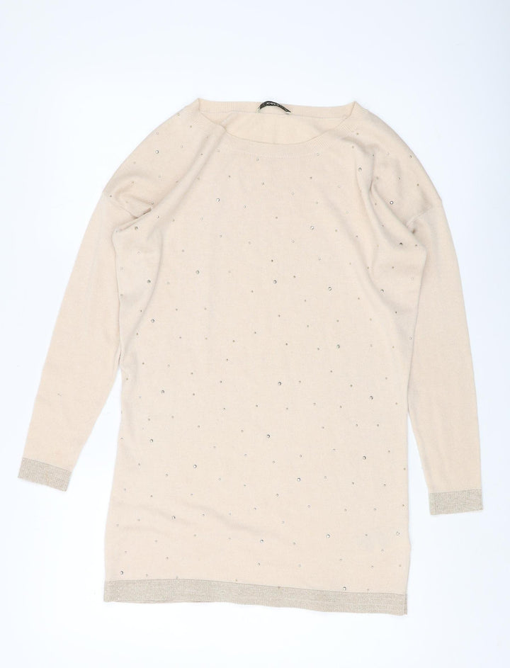 Oasis Women's Beige Pullover Jumper XS