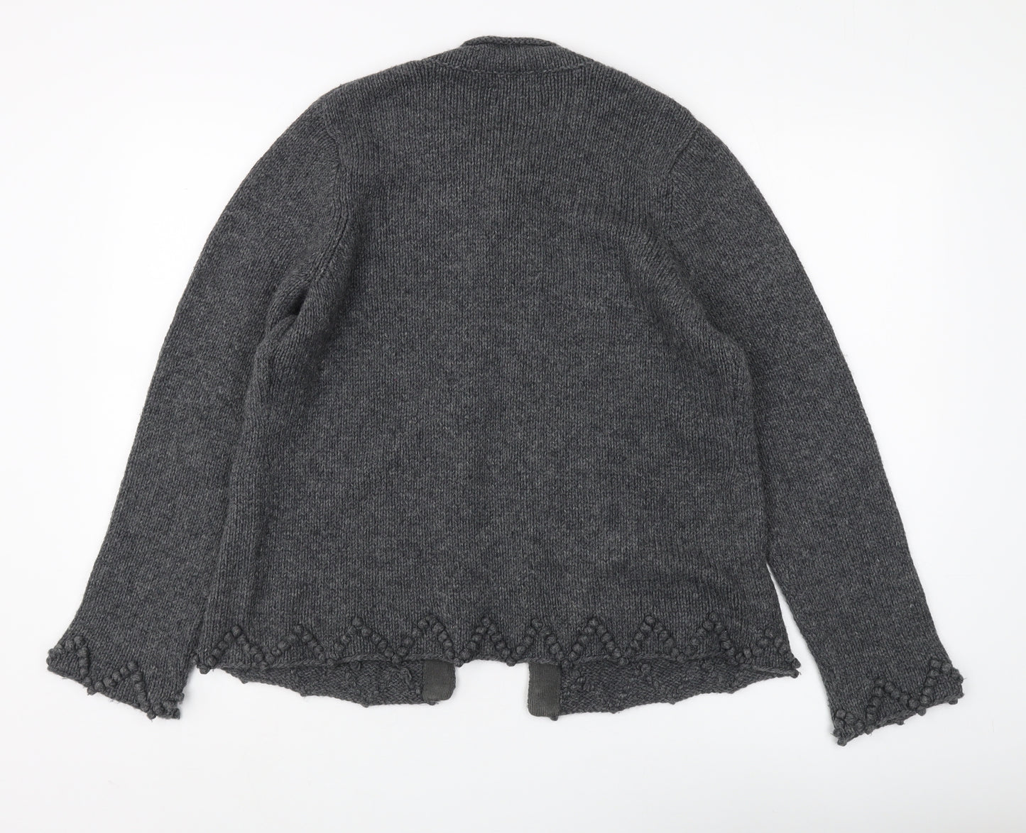 Debenhams Women's Grey Cardigan, Size 14, Round Neck