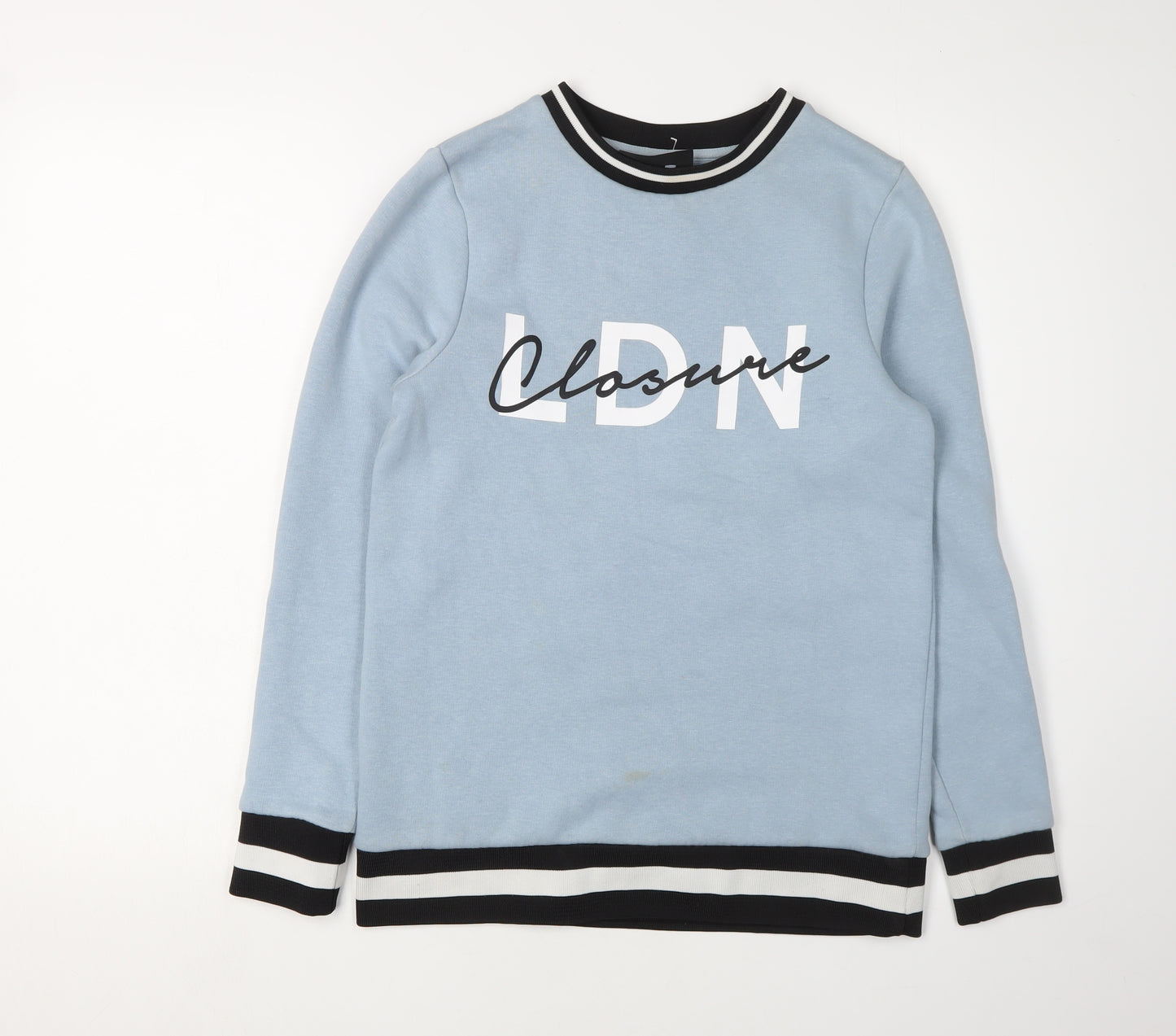 Closure London Women's Blue Crew Neck Sweatshirt Size 8