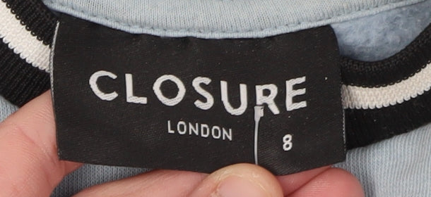 Closure London Women's Blue Crew Neck Sweatshirt Size 8