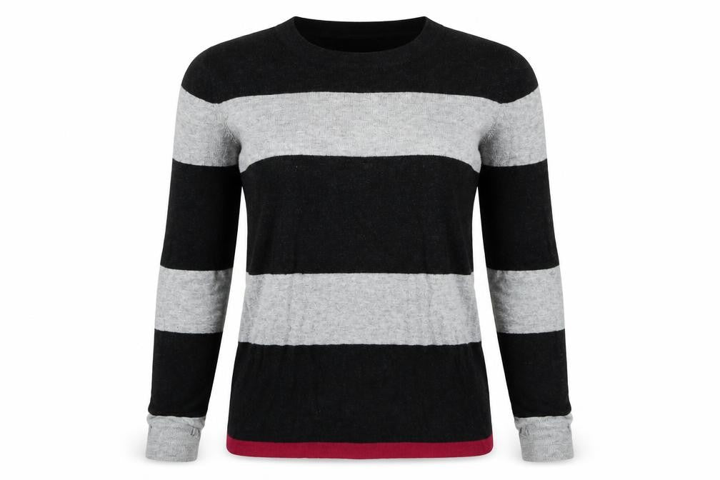 Front view of Kenar Women's Striped jumper, Medium