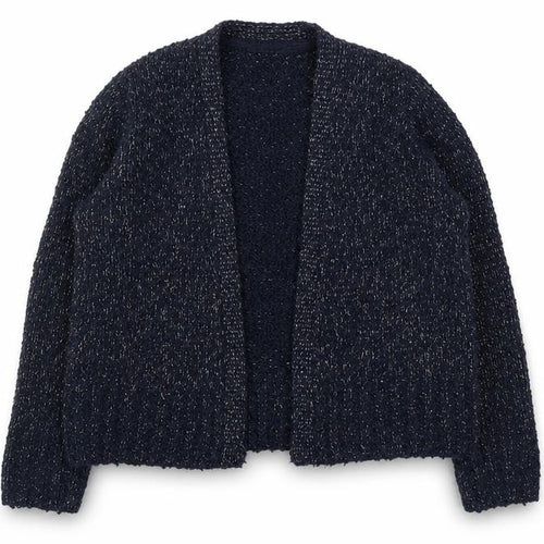 GAP Girls' Blue Cardigan 6-7 Years Open Knit Sweater