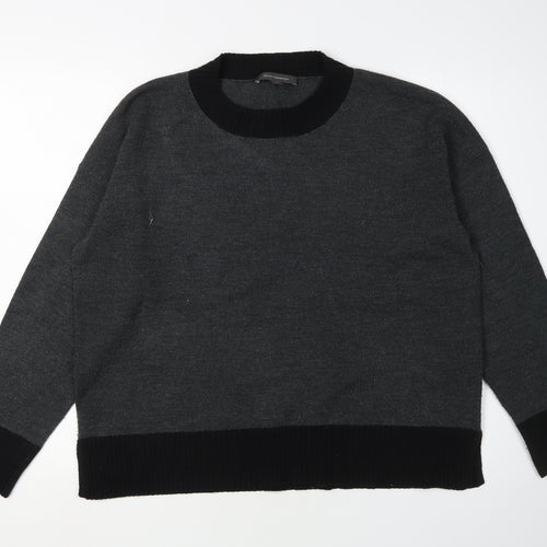 French Connection Women's Grey Pullover Jumper L