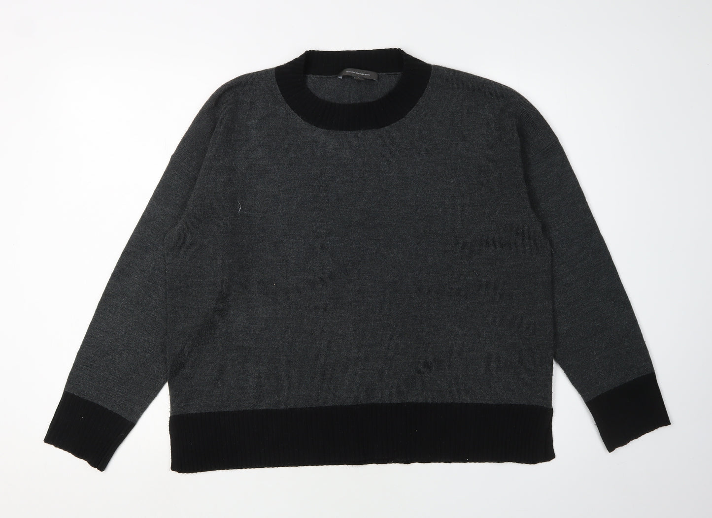 French Connection Women's Grey Pullover Jumper L