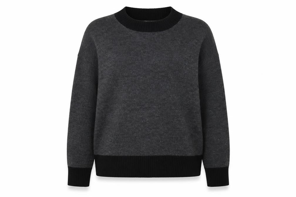 Front view of French Connection Women's Grey jumper L