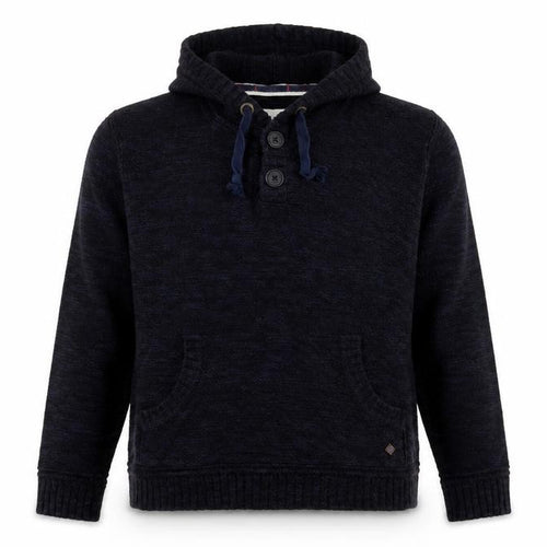 SoulCal & Co Men's Black L Hooded Henley Jumper