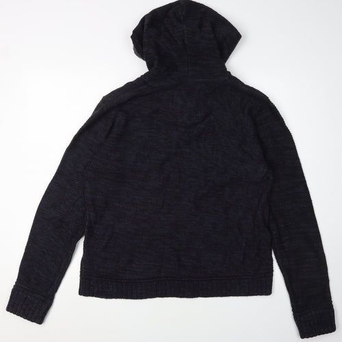 SoulCal & Co Men's Black L Hooded Henley Jumper