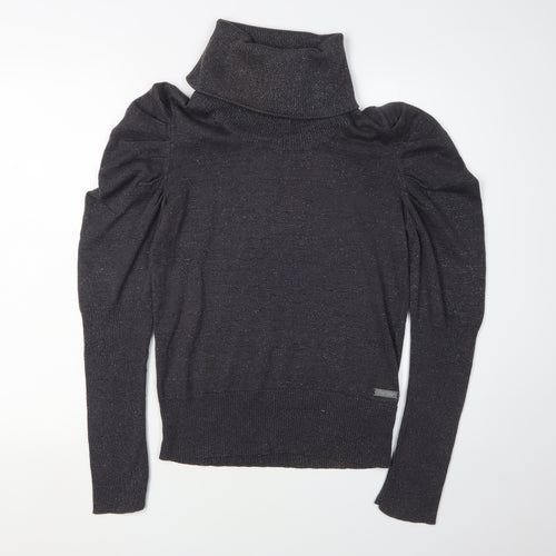 Firetrap Women's Black Roll Neck Jumper M