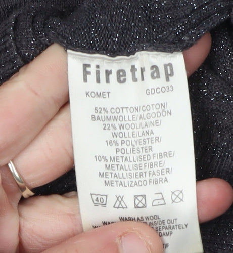 Firetrap Women's Black Roll Neck Jumper M