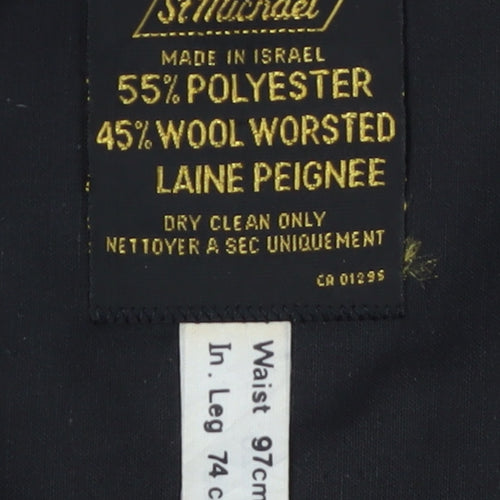 Marks and Spencer Men's Black Dress Pants, Size 38