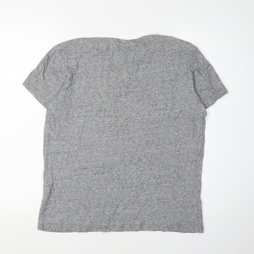 Champion Men's Grey Cotton T-Shirt