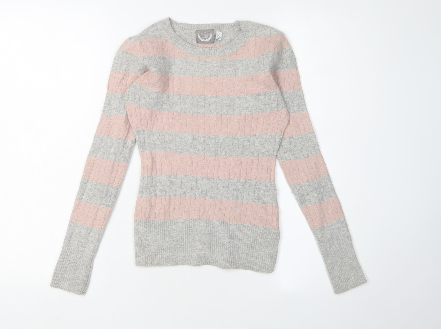 Arabella and Addison Women's Striped Pullover Jumper S