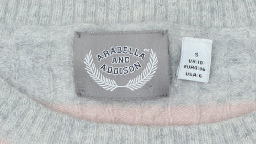 Arabella and Addison Women's Striped Pullover Jumper S