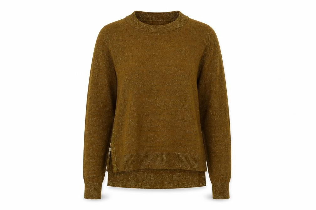 Front view of H&M Women's Brown jumper XS