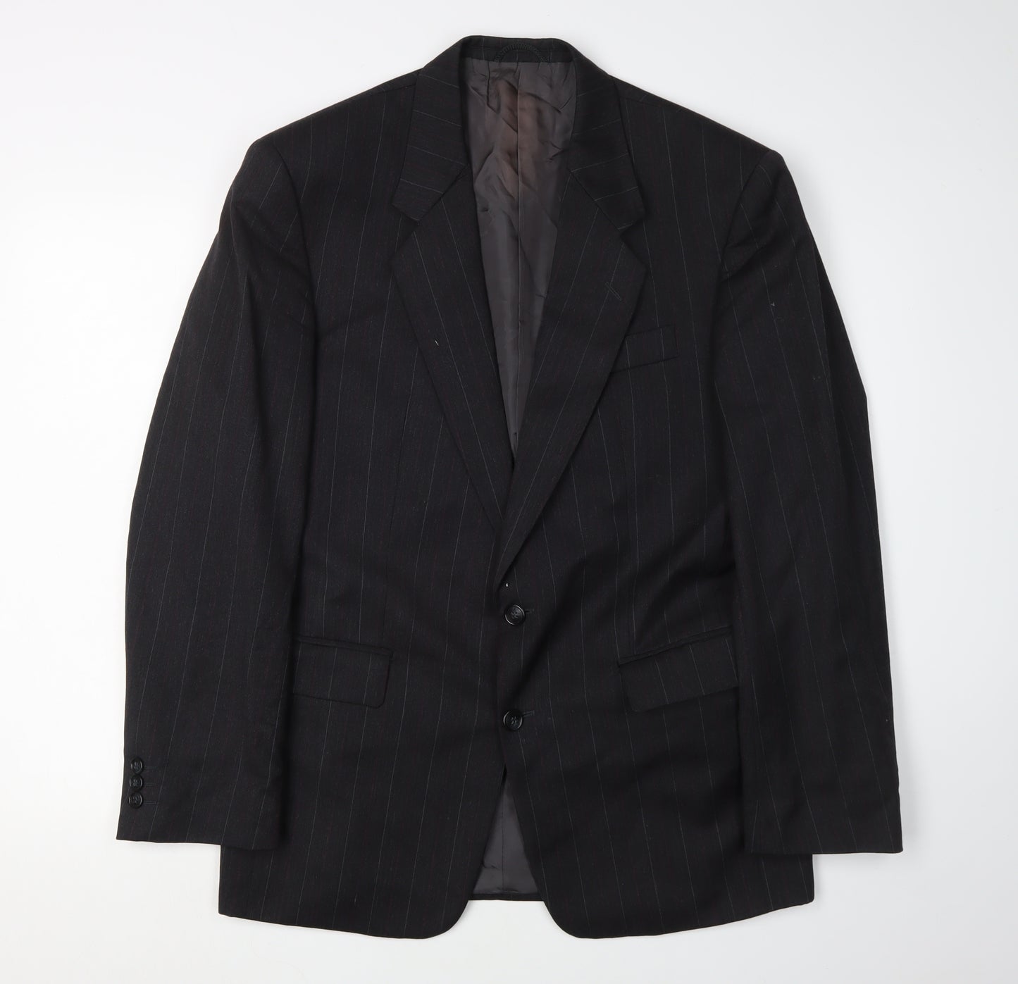 Bernhardt Men's Black Blazer, Size 38R, Striped Formal