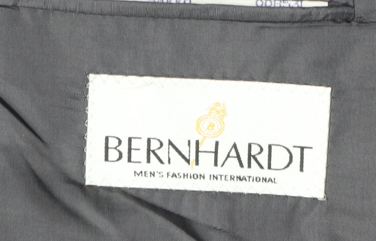 Bernhardt Men's Black Blazer, Size 38R, Striped Formal