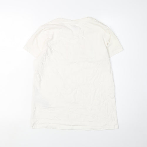 Levi's Women's White T-Shirt, Size S, Crew Neck, Casual
