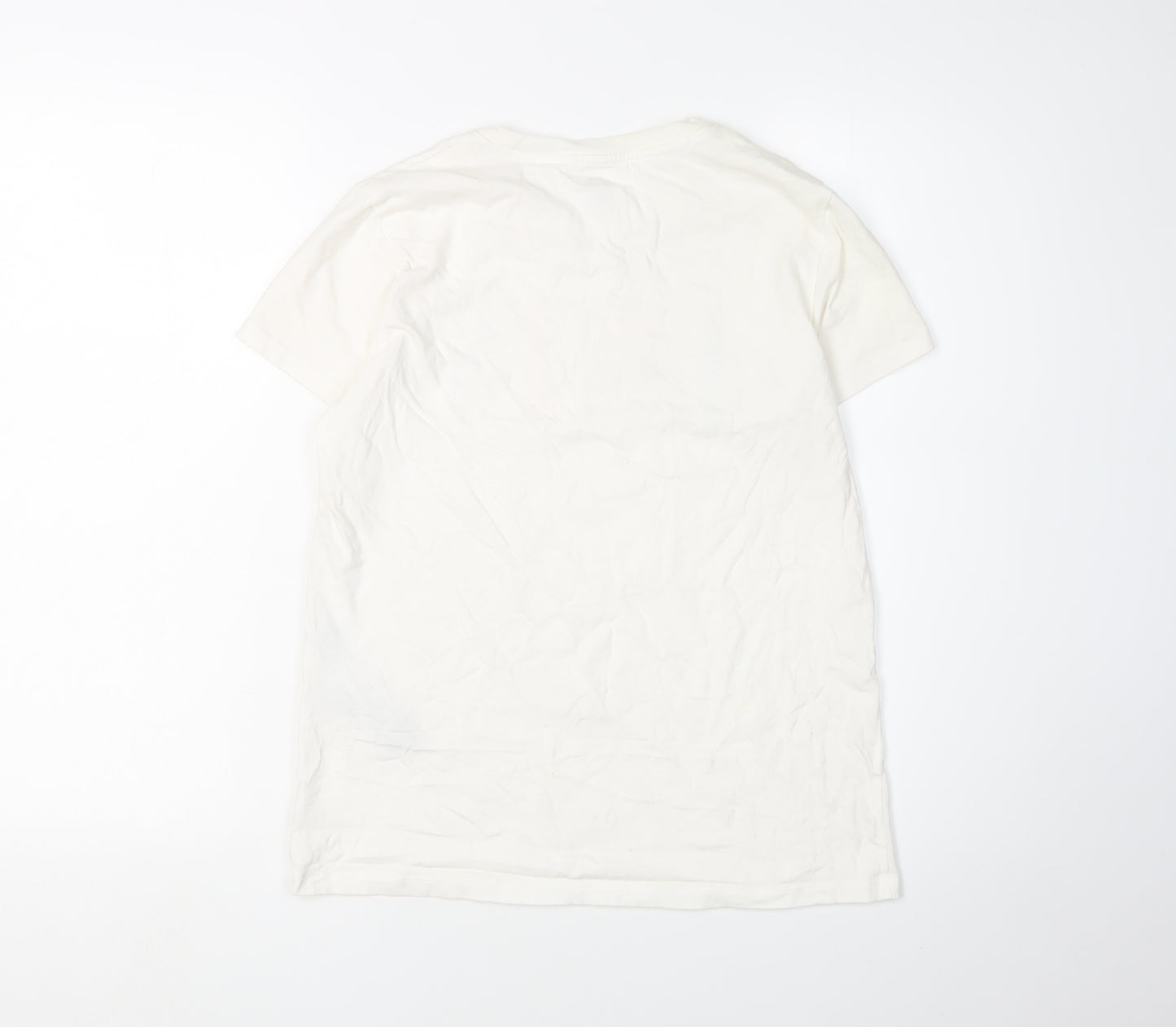Levi's Women's White T-Shirt, Size S, Crew Neck, Casual