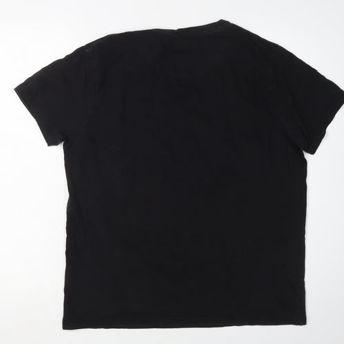 Screen Play Men's Black Vintage Car T-Shirt M