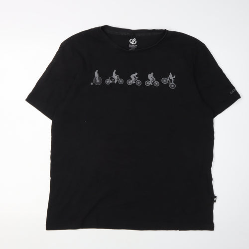 Dare 2b Men's Black L Short Sleeve Cotton T-Shirt