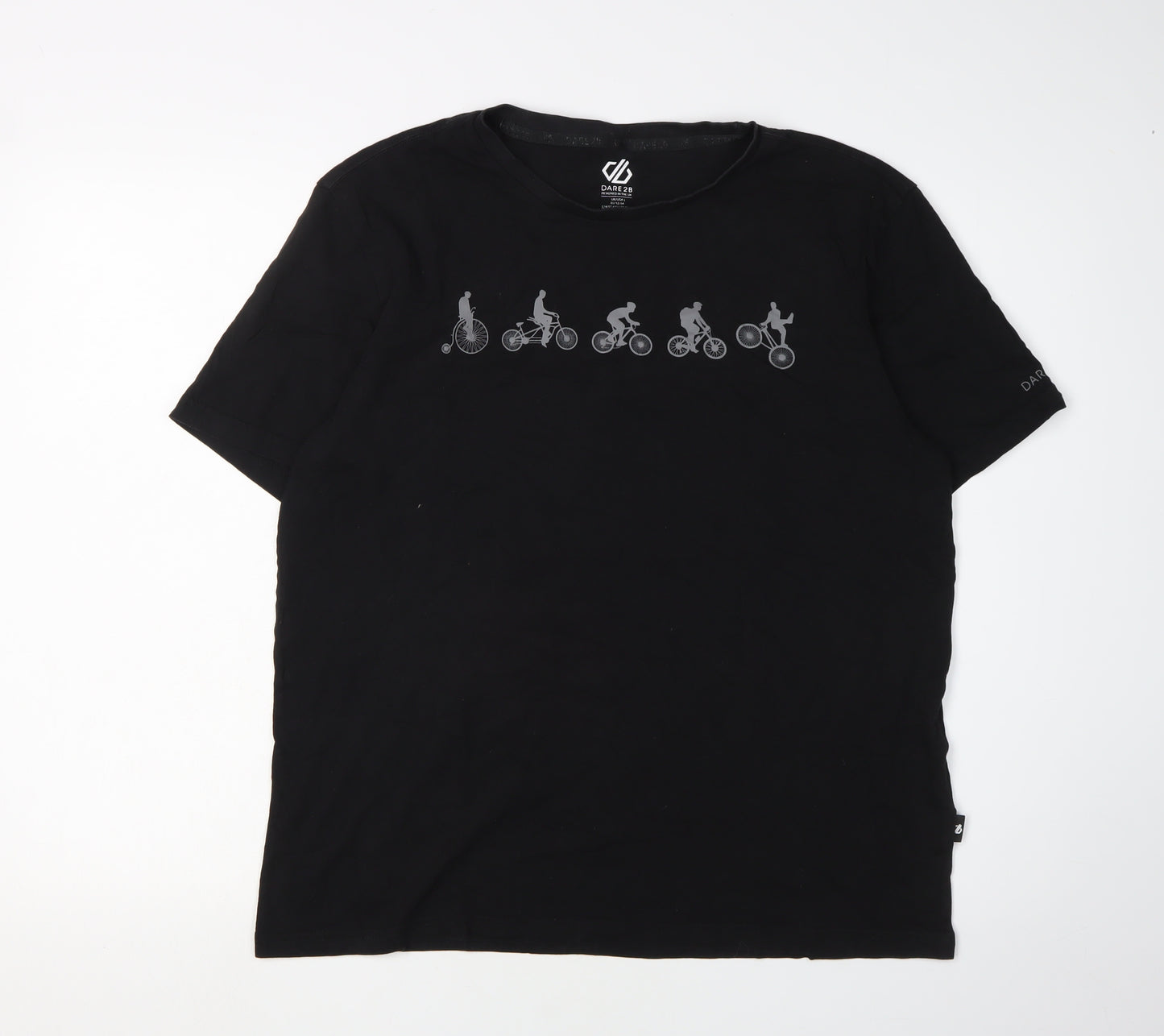 Dare 2b Men's Black L Short Sleeve Cotton T-Shirt