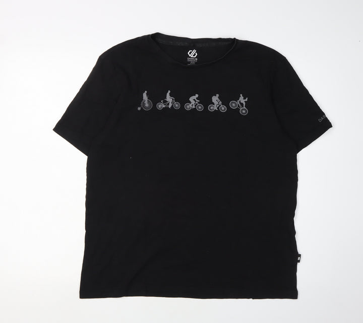 Dare 2b Men's Black L Short Sleeve Cotton T-Shirt