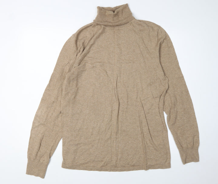 Scotch & Soda Women's Beige Roll Neck Jumper, L