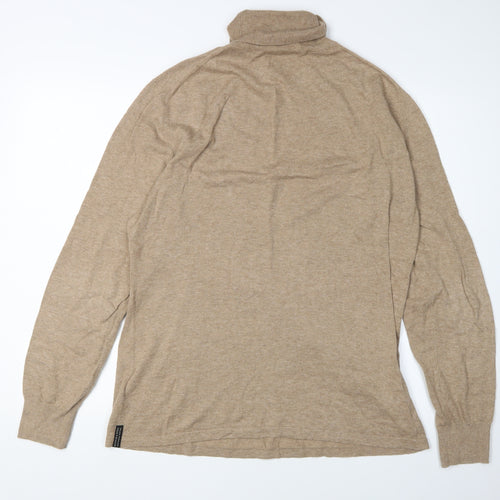Scotch & Soda Women's Beige Roll Neck Jumper, L