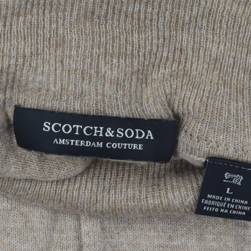 Scotch & Soda Women's Beige Roll Neck Jumper, L