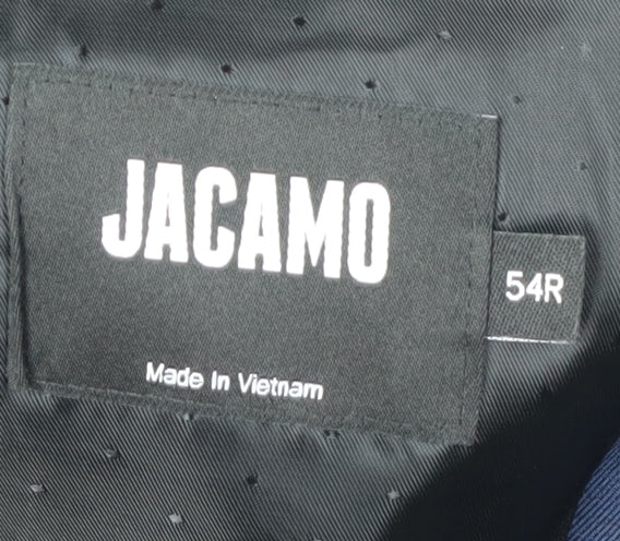 Jacamo Men's Blue Blazer, Size 54R, Formal Two-Button