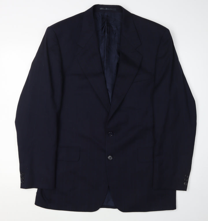 Harewood Men's Black Blazer 40 Long Wool