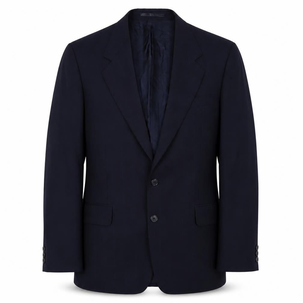 Front view of Harewood Men's Black Blazer 40 Long Wool