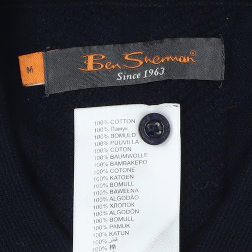 Ben Sherman Men’s Black Cotton Short Sleeve Polo Size M
