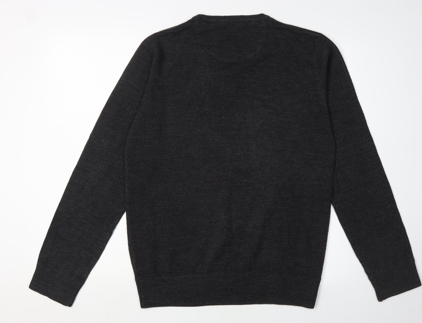 Brave Soul Men's Black Medium Pullover Jumper