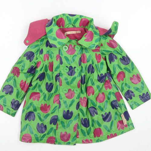 Beauty and the Bib Girls Multicoloured Rain Coat 3-4 Years
