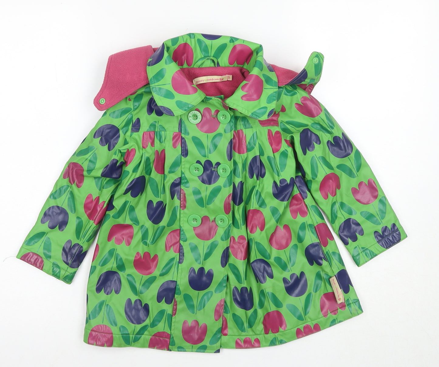 Beauty and the Bib Girls Multicoloured Rain Coat 3-4 Years