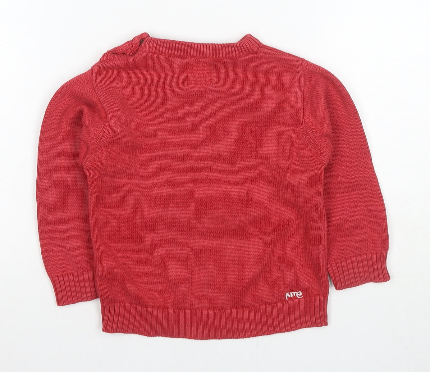 Kite Girls Red Pullover Jumper, Cotton, Size 24 Months