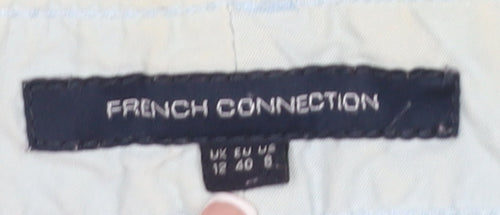 French Connection Women's Blue Straight Trousers Size 12
