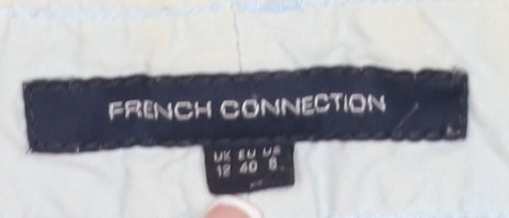 French Connection Women's Blue Straight Trousers Size 12