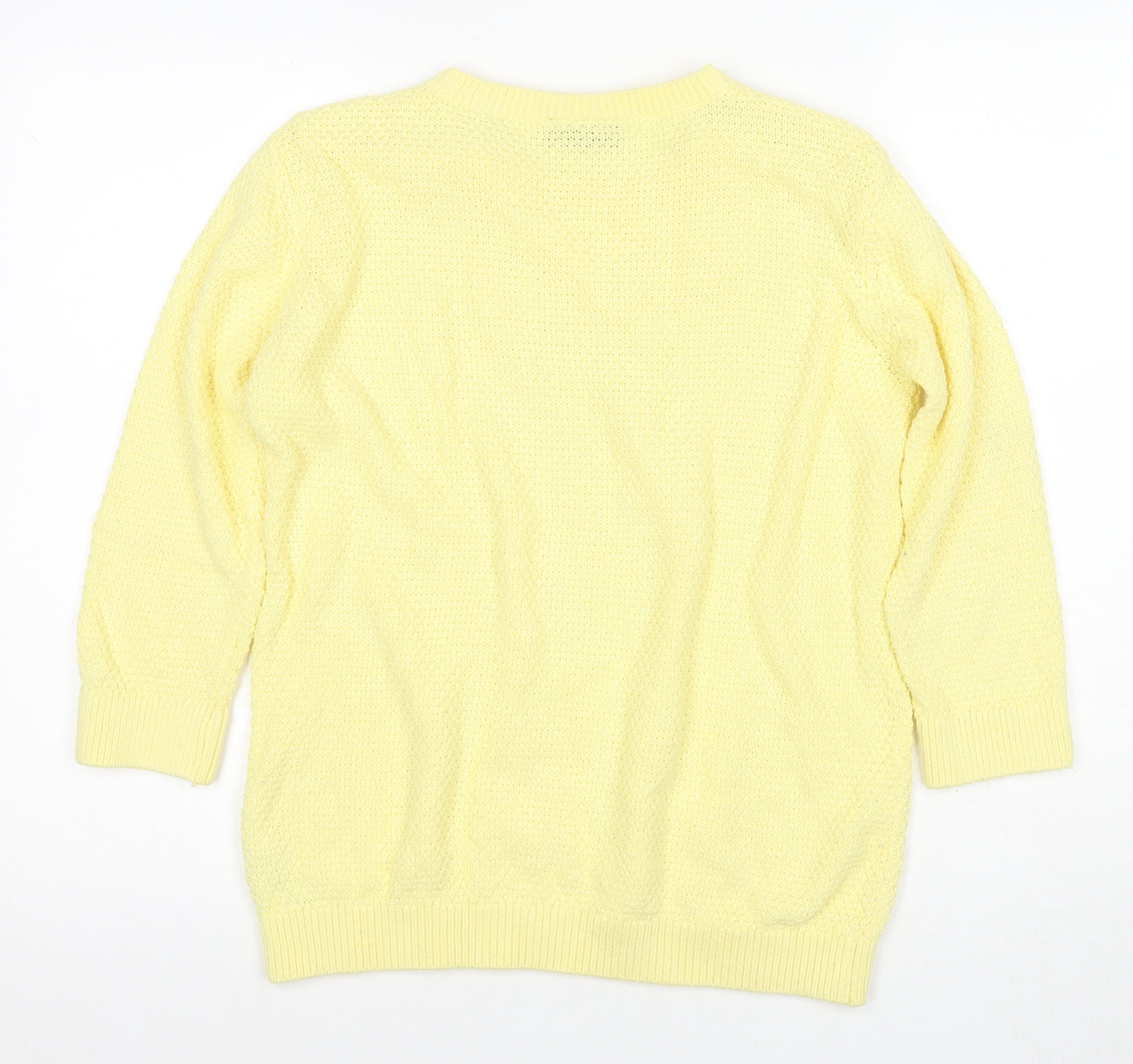 Wallis Women Yellow Regular Fit Crew Neck Pullover