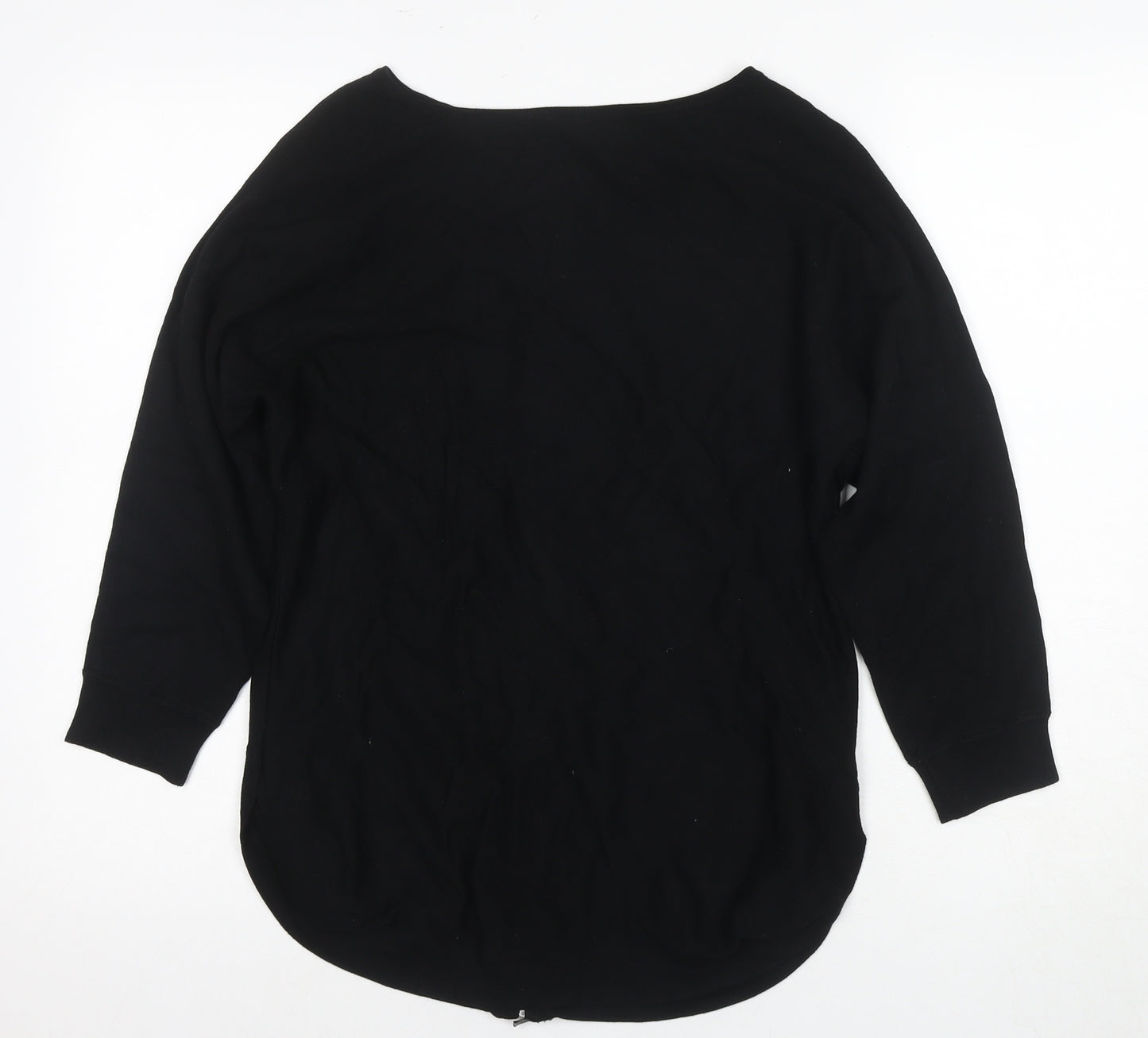 Monsoon Women's Black Full Zip Boat Neck Jumper S