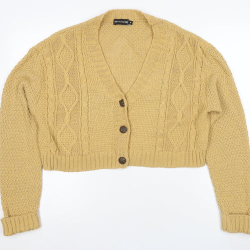 PrettyLittleThing Women's Beige Cardigan M - Casual